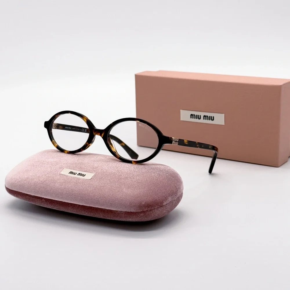 NEW MU04ZS VAU08N WOMEN ROUND EYEGLASSES MIU MIU MU04ZSF VAU08N NEW SMU 04Z